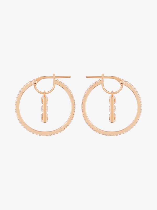 Givenchy 4G earrings in metal with crystals Descuento