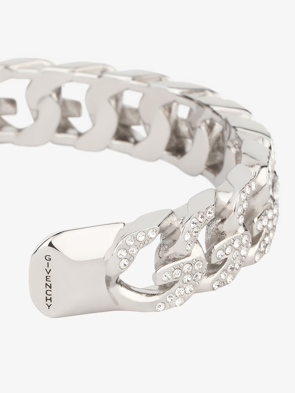 Givenchy G Chain bracelet in metal with crystals Liquidación