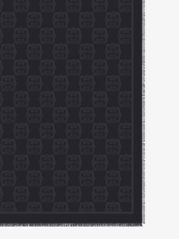 Givenchy 4G Liquid shawl in silk and cotton Promoción por tiempo limitado