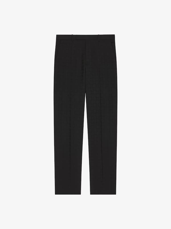 Givenchy Slim fit tailored pants in monogram 72 jacquard Liquidación