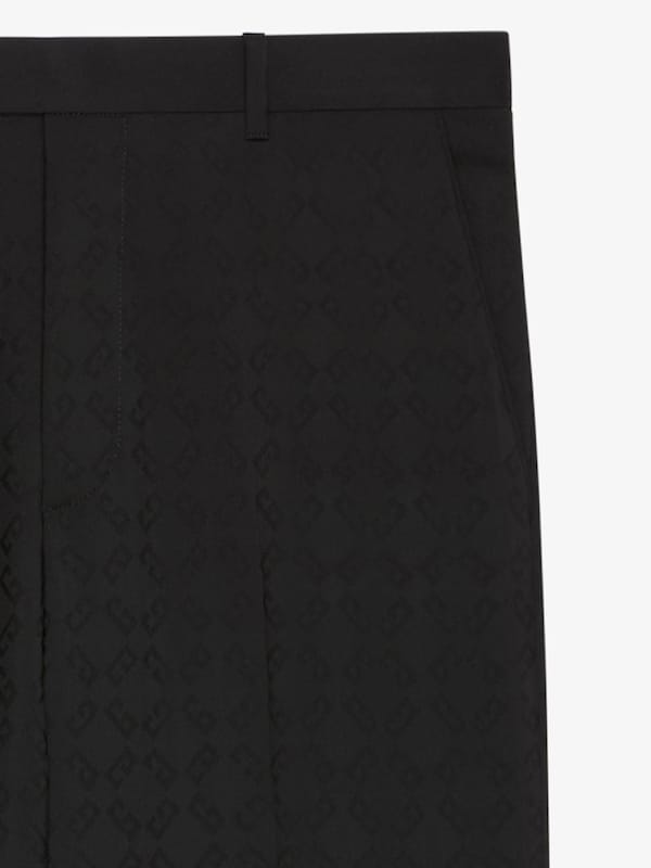 Givenchy Slim fit tailored pants in monogram 72 jacquard Liquidación