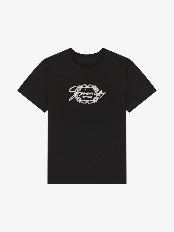 Givenchy T-shirt in cotton with GIVENCHY medallion Tienda de fábrica