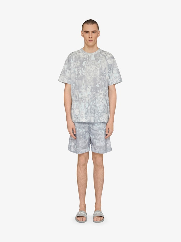Givenchy T-shirt in cotton with Hubert objects print En oferta