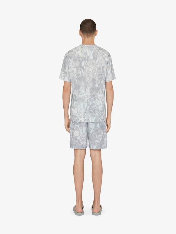 Givenchy T-shirt in cotton with Hubert objects print En oferta