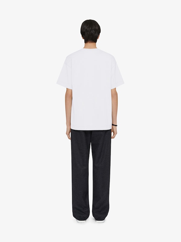 Givenchy T-shirt in cotton GIVENCHY Feathers Descuentos del mes