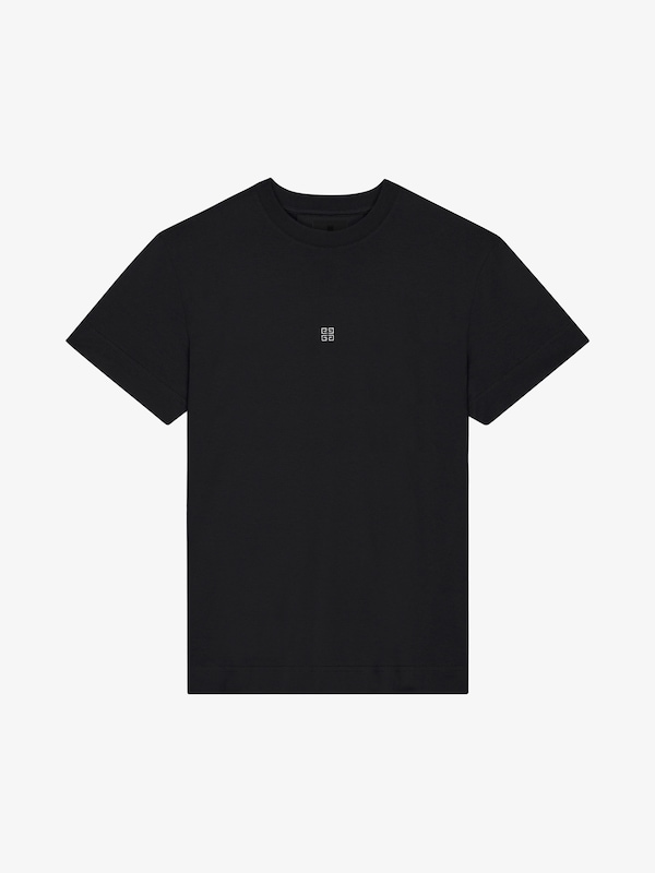 Givenchy Slim fit t-shirt in cotton with 4G detail Última moda