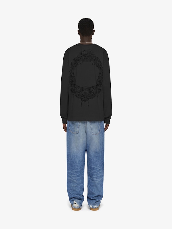 Givenchy T-shirt in cotton with GIVENCHY signature Grandes ahorros