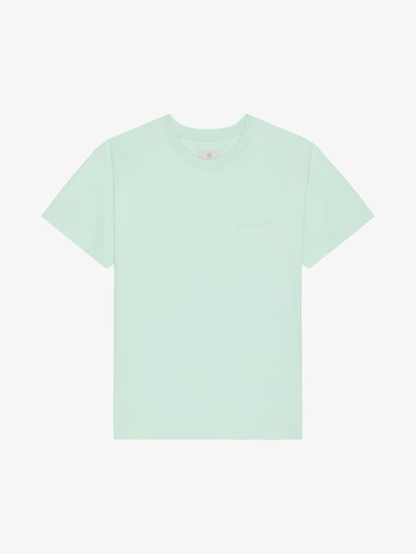 Givenchy T-shirt in cotton with GIVENCHY signature 2025
