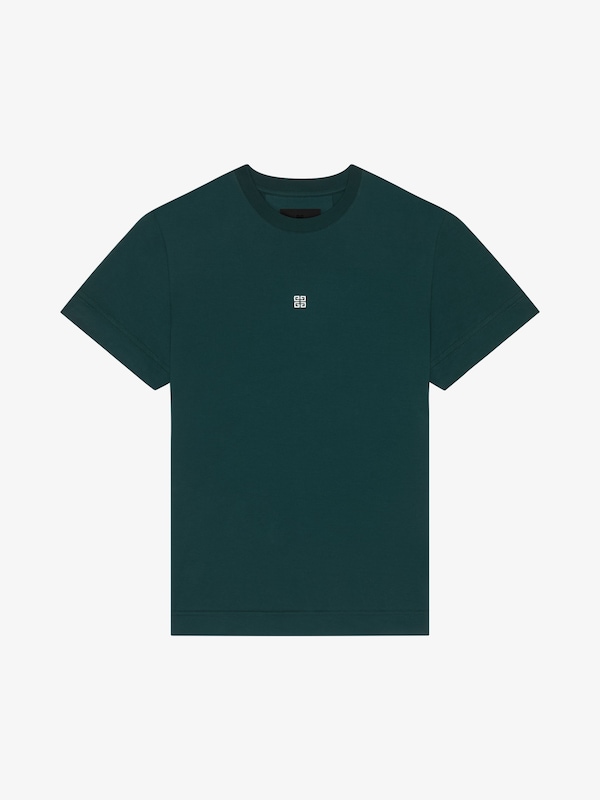 Givenchy Slim fit t-shirt in cotton with 4G embroidery En línea