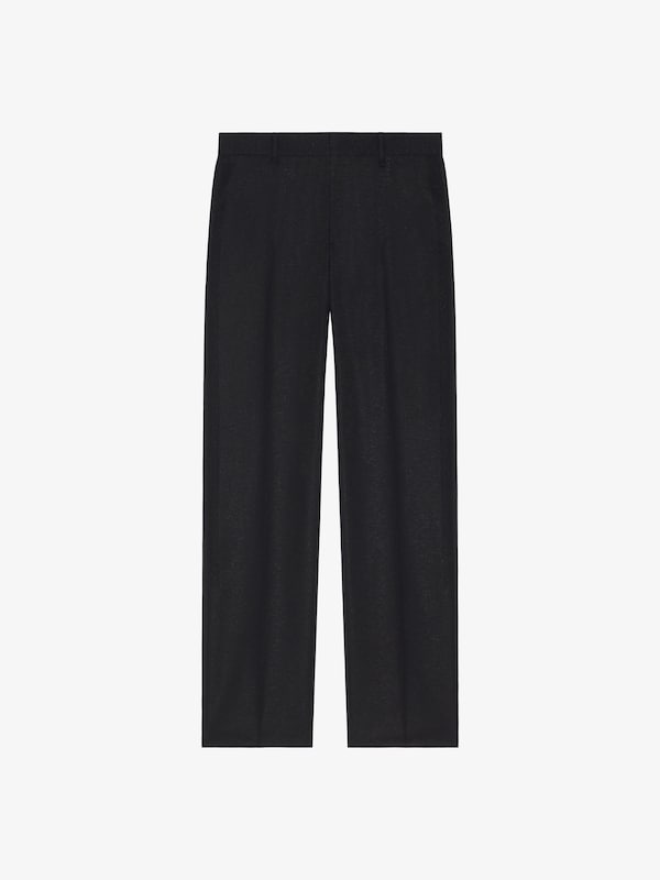 Givenchy Tailored pants in wool and lurex with rhinestones En oferta