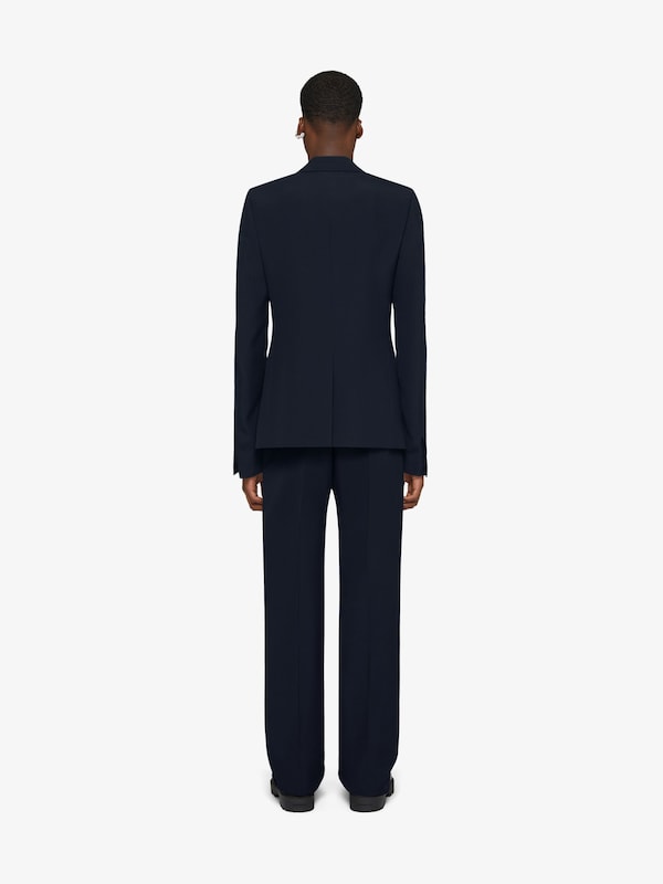 Givenchy Tailored pants in wool with satin piping Gran oferta