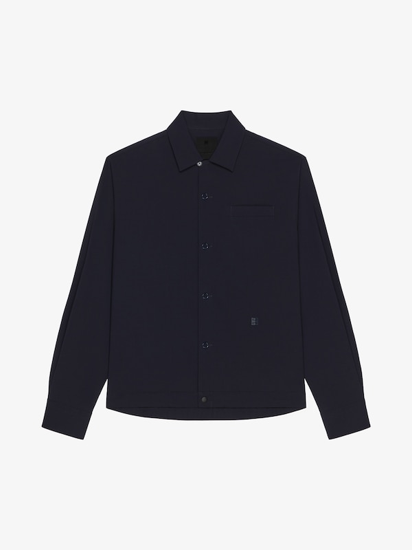 Givenchy Overshirt in wool poplin with 4G detail Solo hoy