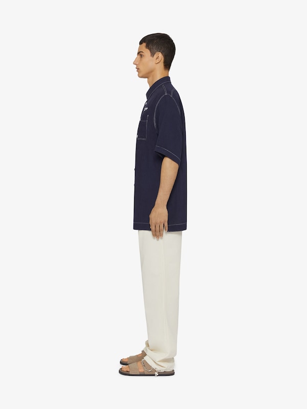 Givenchy GIVENCHY 1952 shirt in linen Grandes descuentos