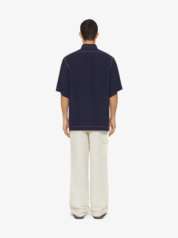 Givenchy GIVENCHY 1952 shirt in linen Grandes descuentos