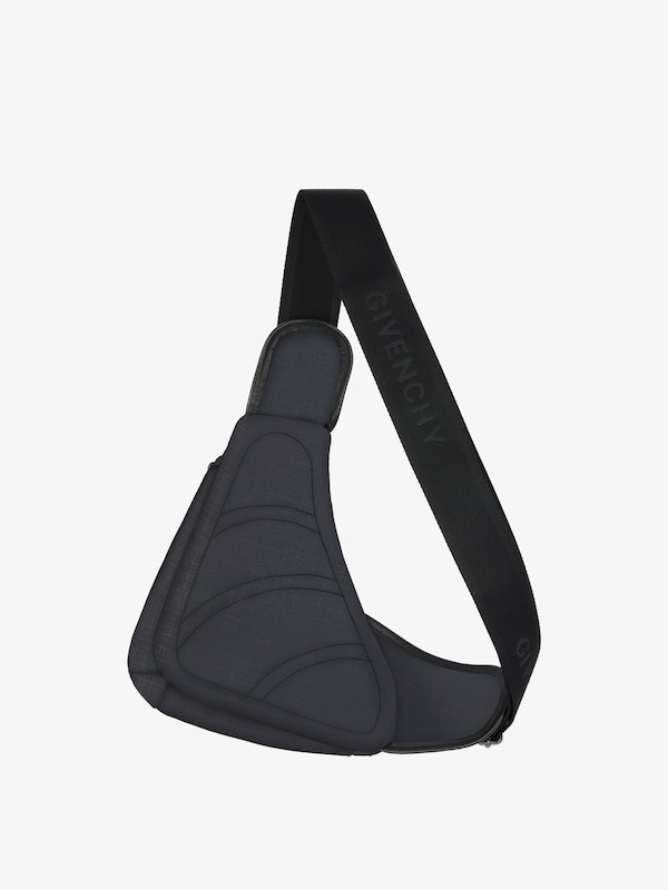 Givenchy Small G-Zip Triangle bag in 4G nylon Libre de impuestos