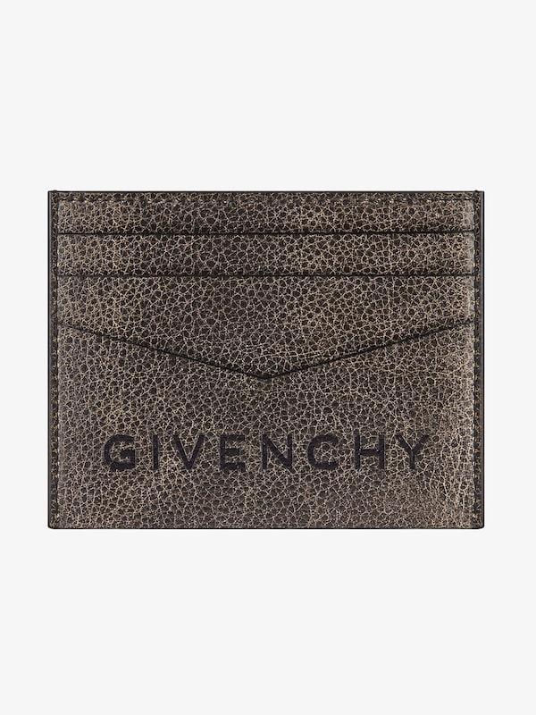 Givenchy GIVENCHY card holder in crackled leather Outlet online