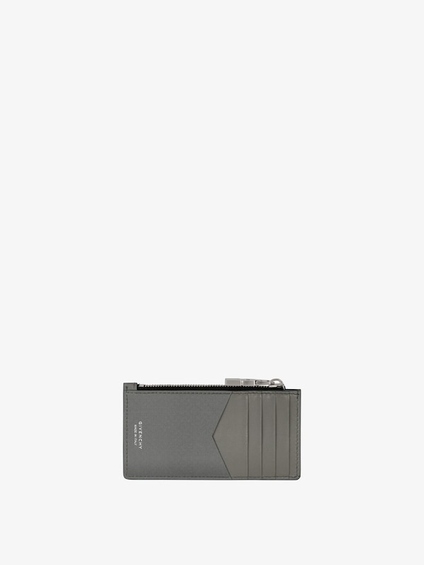 Givenchy GIVENCHY zipped card holder in 4G leather Rebajas