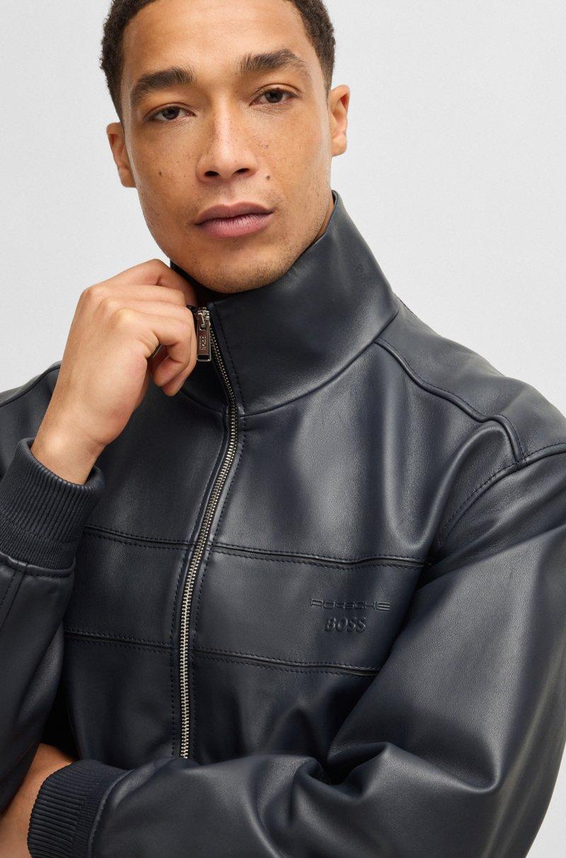 ﻿Hugo Boss Chaqueta Porsche x BOSS regular fit de piel Grandes descuentos