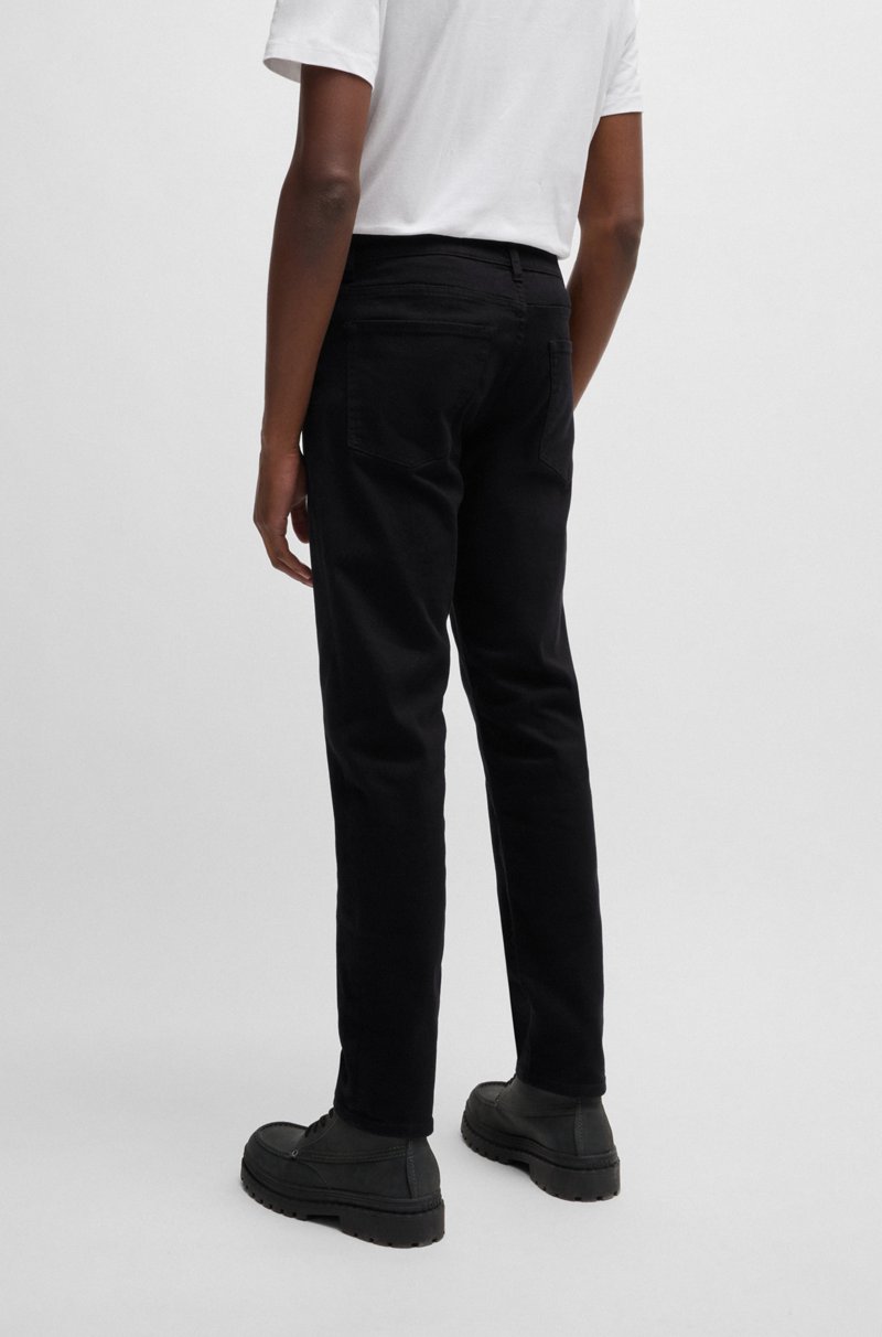 Hugo Boss Maine Vaqueros regular fit en denim elástico para el máximo confort en un tono negro intenso Limitado a 3 días