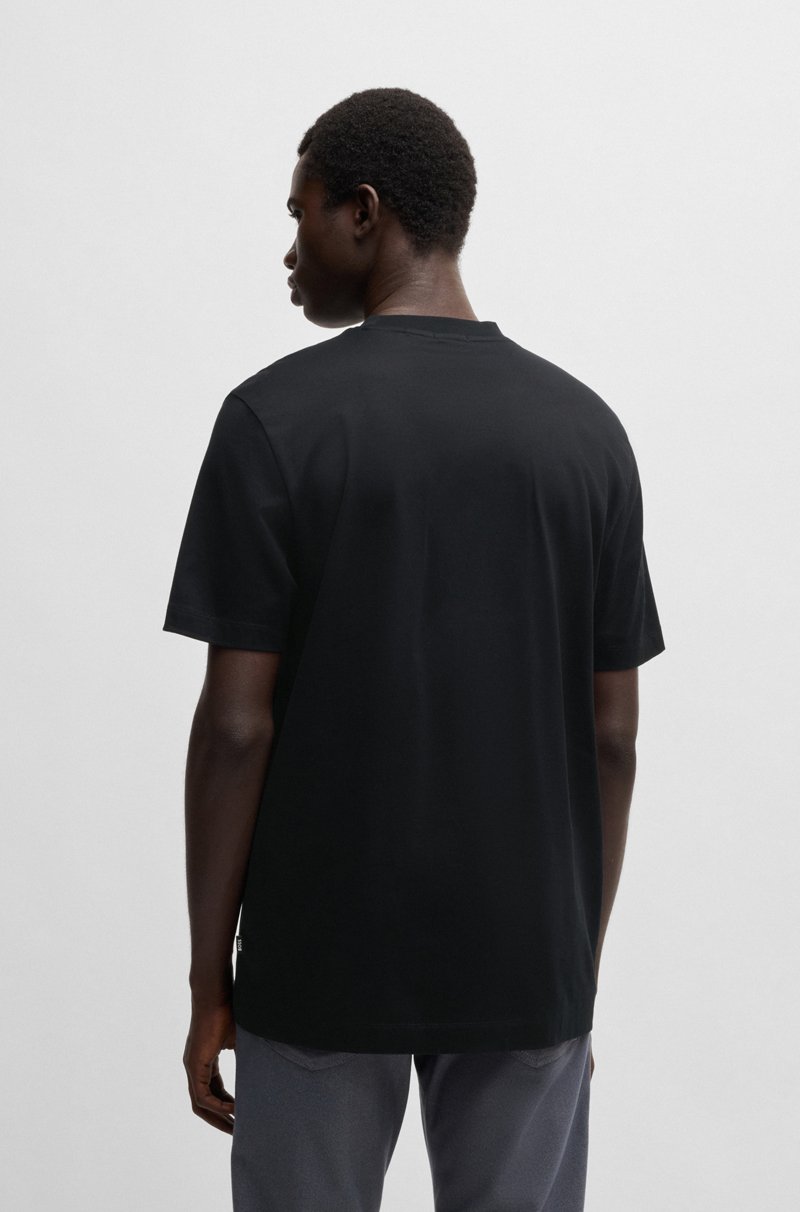 Hugo Boss Camiseta de algodón mercerizado con ilustración de la marca Precios de Black Friday