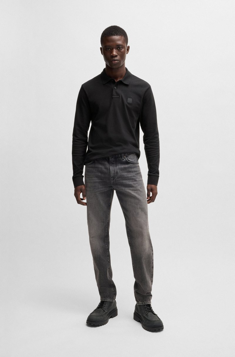 Hugo Boss Polo slim fit de algodón elástico con parche de logo Descuentos del mes