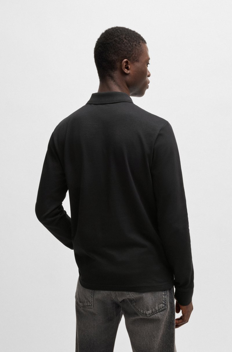 Hugo Boss Polo slim fit de algodón elástico con parche de logo Descuentos del mes