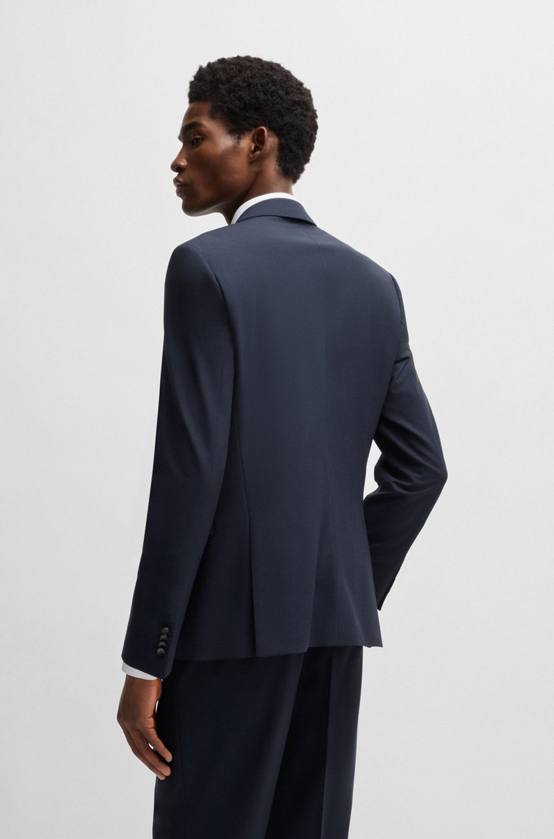 Hugo Boss Traje slim fit en lana virgen elástica Ofertas de temporada