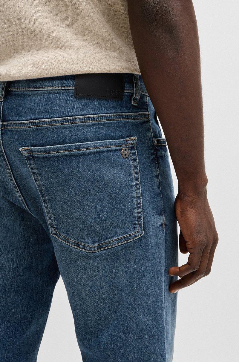 Hugo Boss Vaqueros Maine regular fit en tejido denim superelástico azul Grandes ahorros