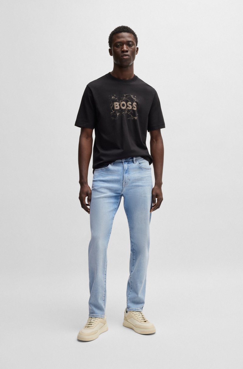 Hugo Boss Vaqueros Maine regular fit en tejido vaquero superelástico azul Rebajas de fin de temporada
