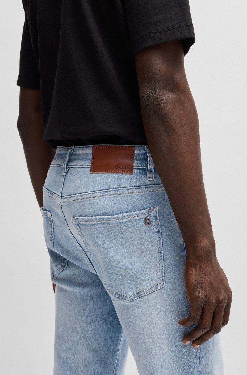 Hugo Boss Vaqueros Maine regular fit en tejido vaquero superelástico azul Rebajas de fin de temporada