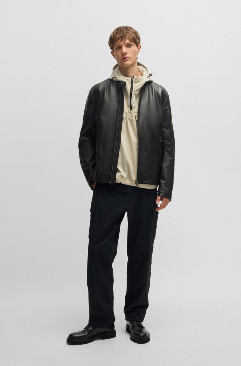 Hugo Boss Cazadora regular fit en piel de tacto suave Devoluciones gratuitas