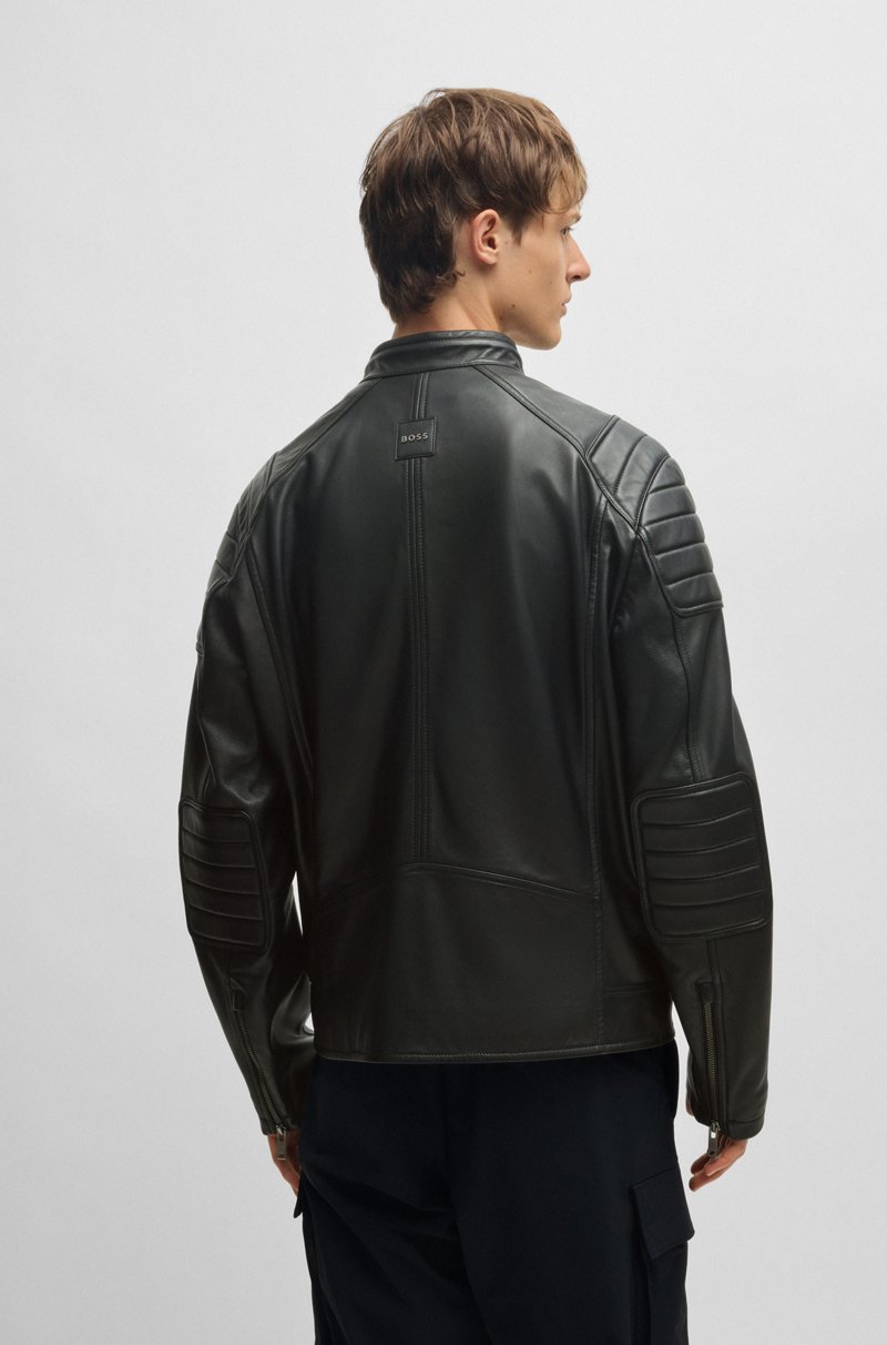 Hugo Boss Cazadora regular fit en piel de tacto suave Devoluciones gratuitas
