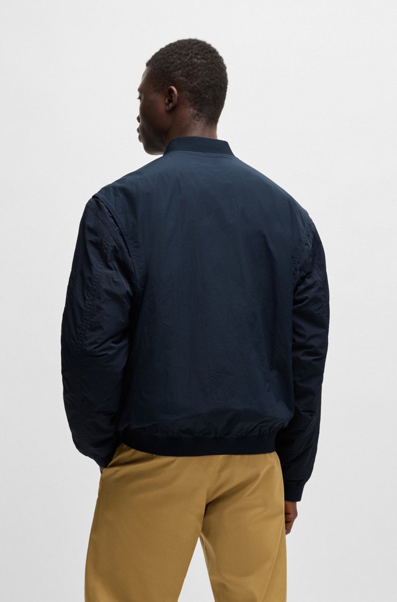 Hugo Boss Chaqueta bomber repelente al agua con insignia de logo Outlet