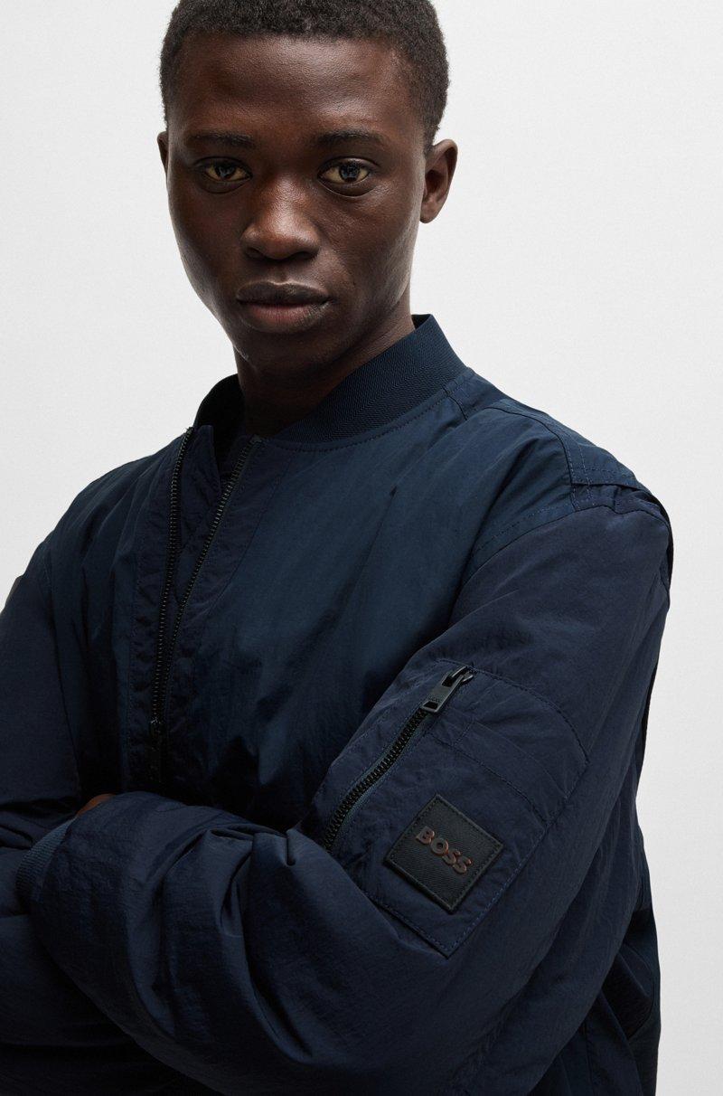 Hugo Boss Chaqueta bomber repelente al agua con insignia de logo Outlet