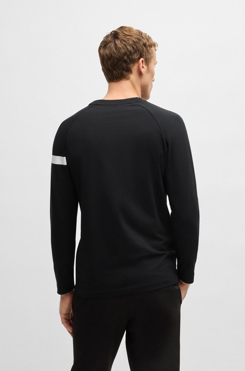 Hugo Boss Camiseta de algodón elástico con detalle de logo Rebajas