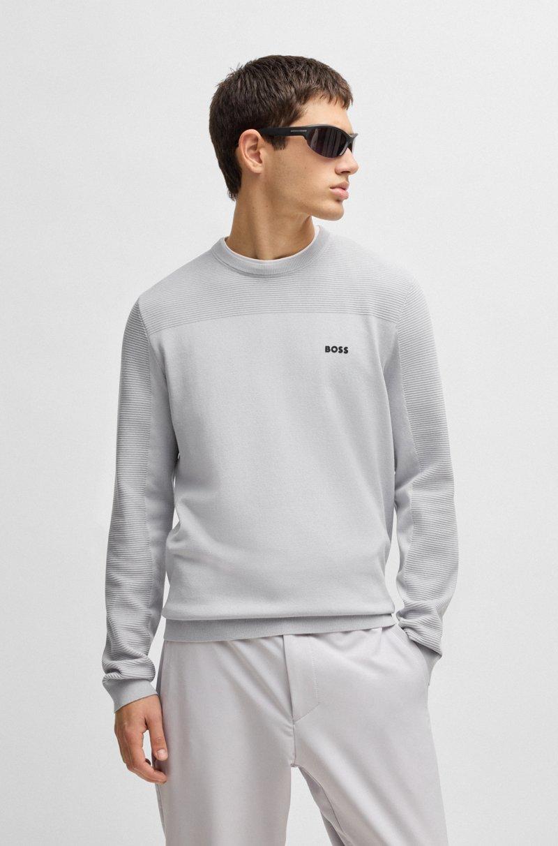Hugo Boss Jersey de cuello redondo con detalle de la marca en tejido Dry-Flex En oferta