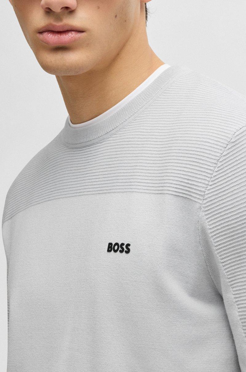 Hugo Boss Jersey de cuello redondo con detalle de la marca en tejido Dry-Flex En oferta