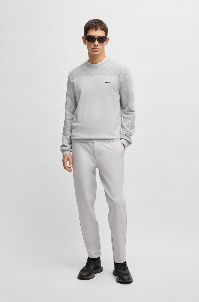 Hugo Boss Jersey de cuello redondo con detalle de la marca en tejido Dry-Flex En oferta