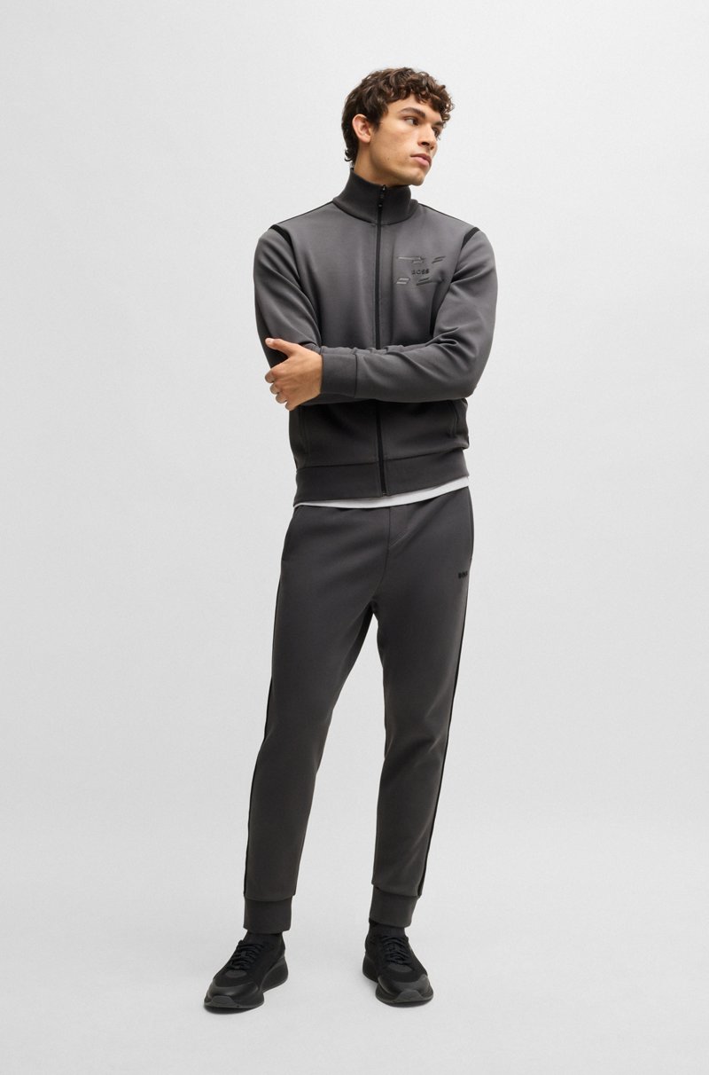 Hugo Boss Pantalones de chándal de algodón con cinta y logo Rebajas baratas
