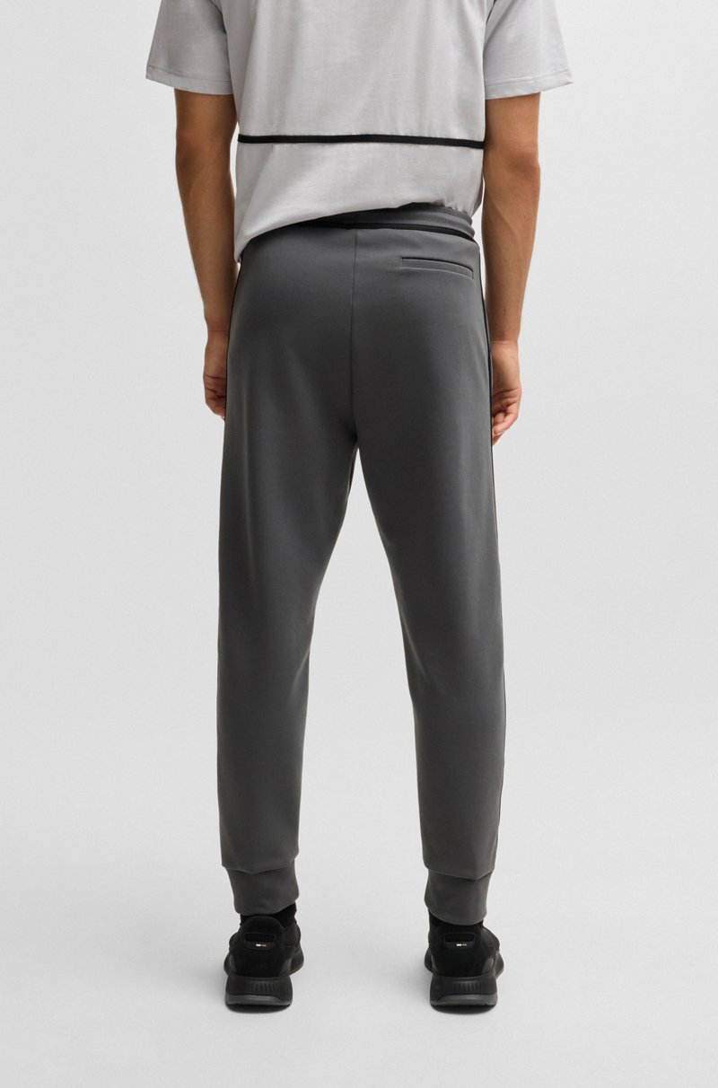 Hugo Boss Pantalones de chándal de algodón con cinta y logo Rebajas baratas