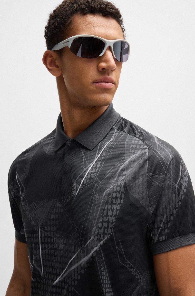 Hugo Boss Polo Active Paddy con estampado gráfico y protección UV Rebajas de fábrica