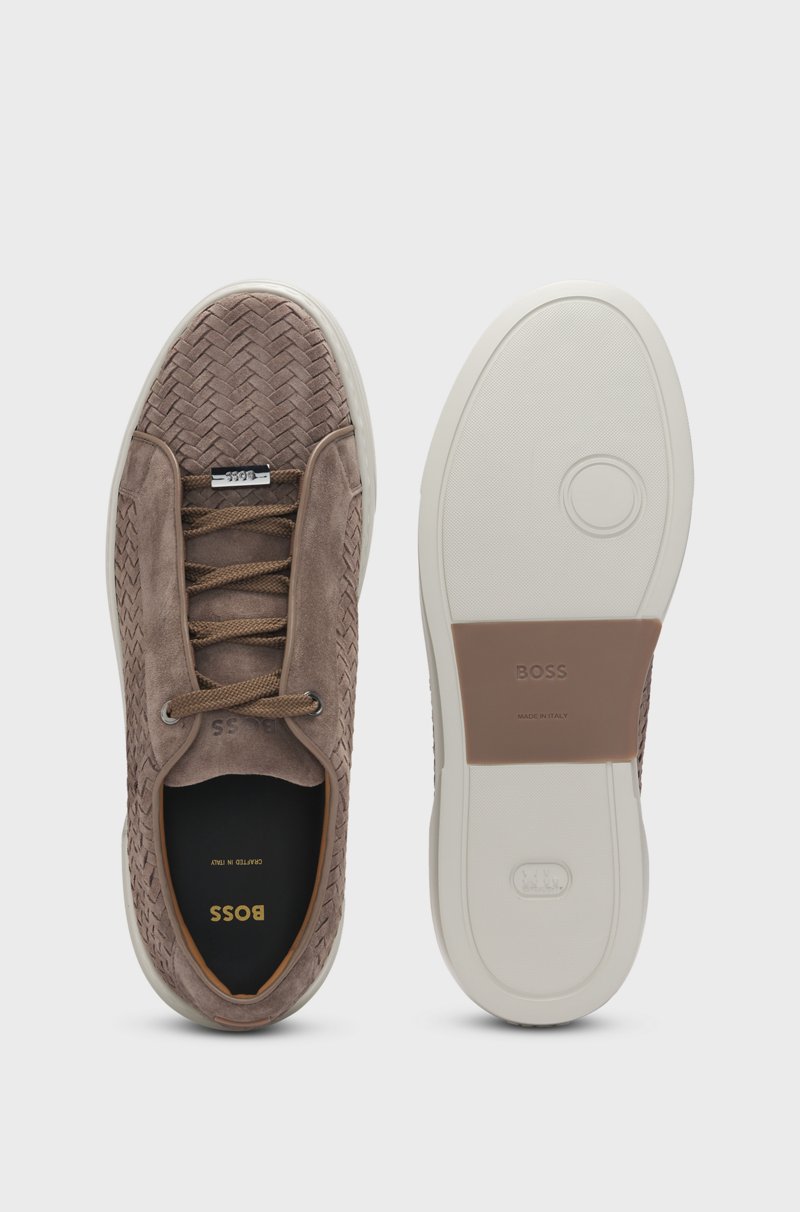 Hugo Boss Deportivas Gary de ante tejido con cordones ocultos Tienda