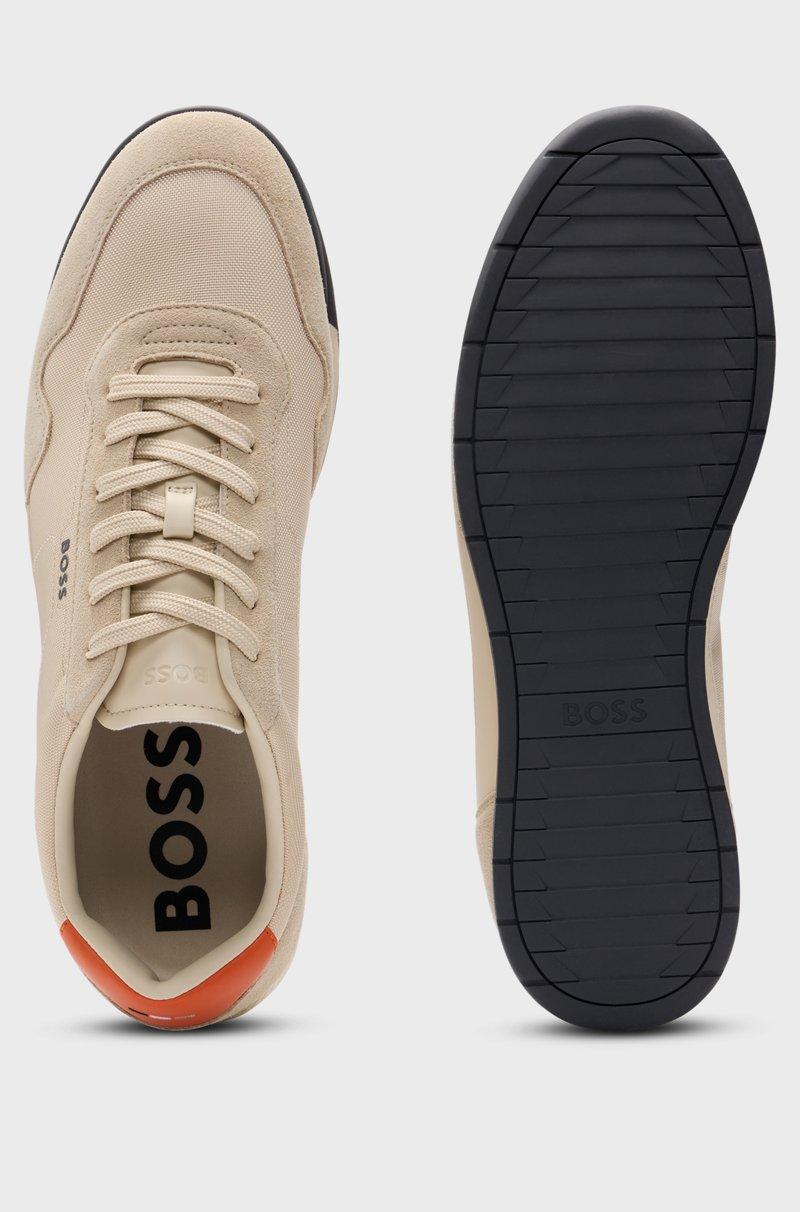 Hugo Boss Deportivas con cordones en diferentes materiales con ribetes de ante Rebajas top