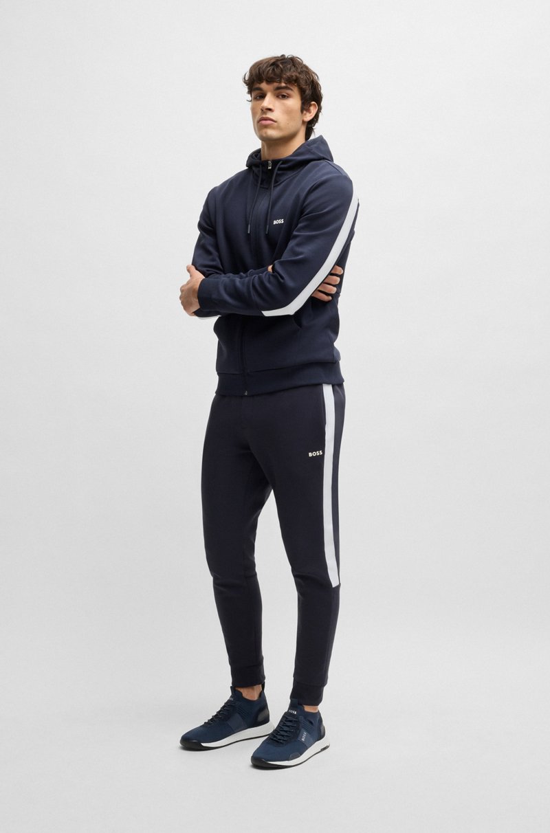 Hugo Boss Deportivas de punto con detalles de la marca y ribetes de ante COMPRAR AHORA