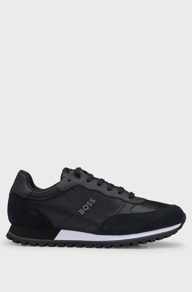 Hugo Boss Deportivas con apliques de piel sintética inspiradas en las zapatillas de correr ÚLTIMAS EDICIONES