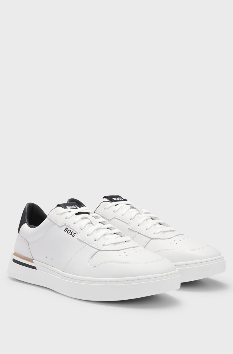 Hugo Boss Deportivas de piel con detalle de raya de la marca Promoción por tiempo limitado