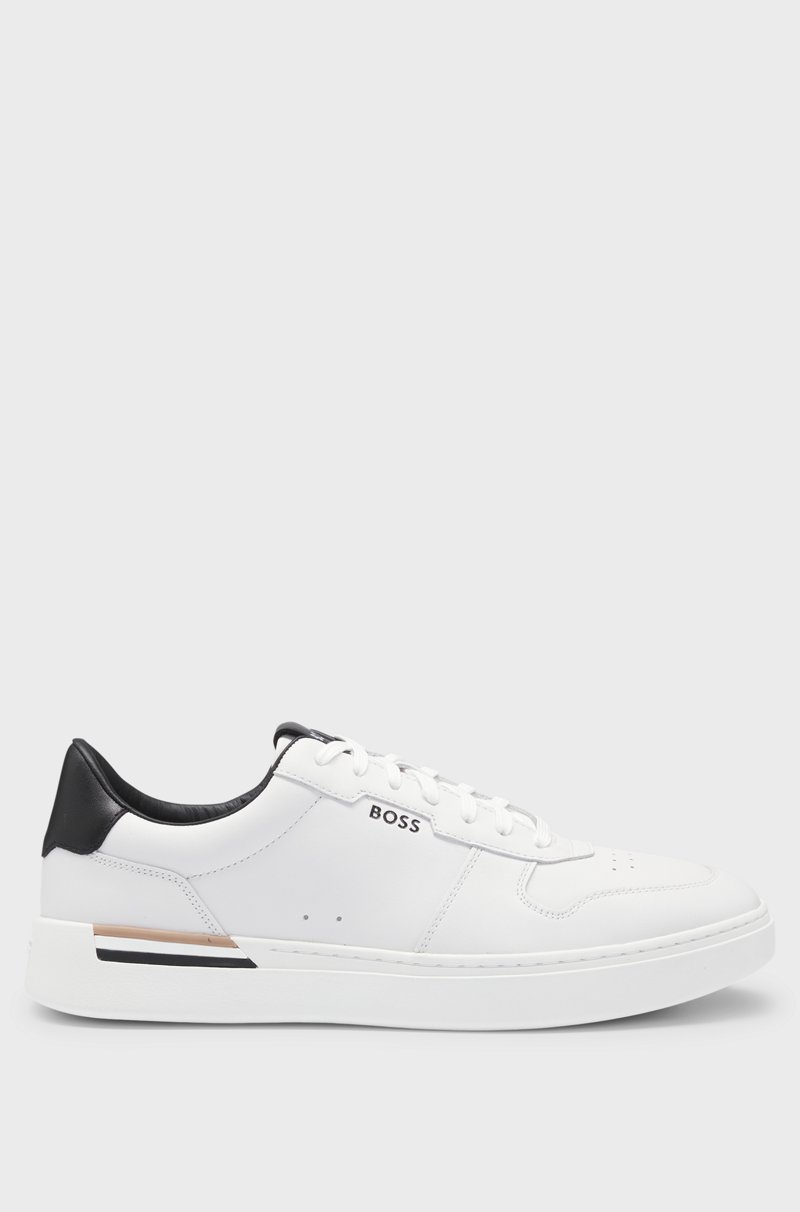 Hugo Boss Deportivas de piel con detalle de raya de la marca Promoción por tiempo limitado
