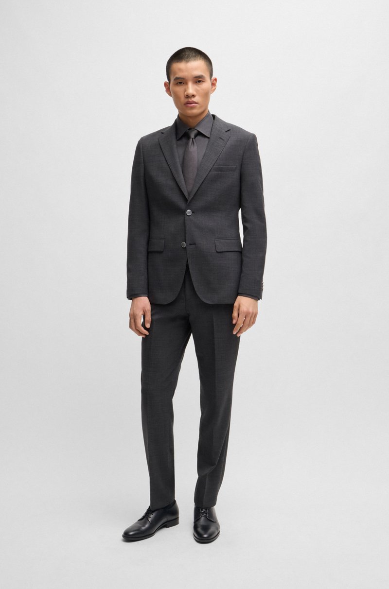 Hugo Boss Zapatos Derby de piel con ribetes de la marca Liquidación