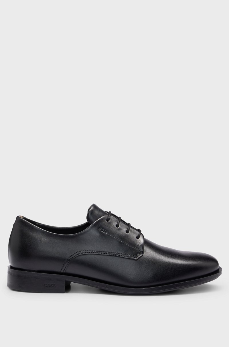 Hugo Boss Zapatos Derby de piel con ribetes de la marca Liquidación