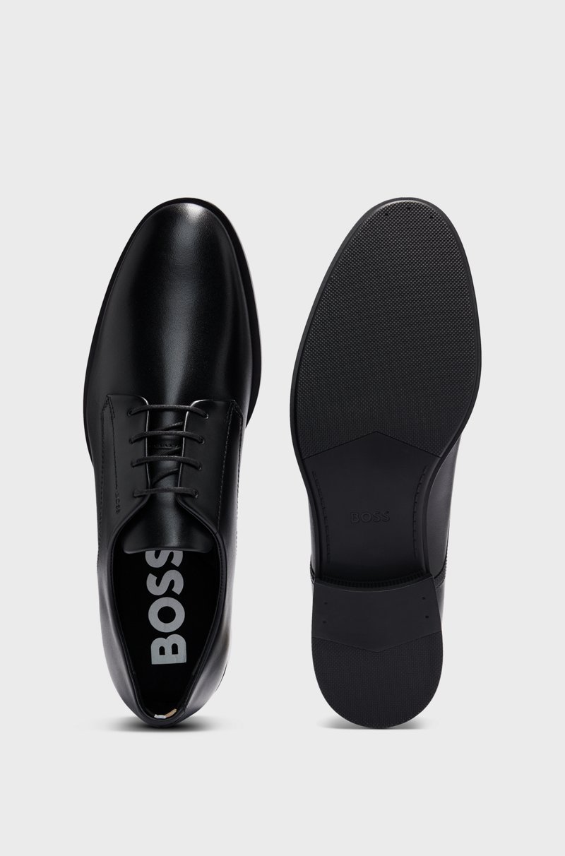 Hugo Boss Zapatos Derby de piel con ribetes de la marca Liquidación